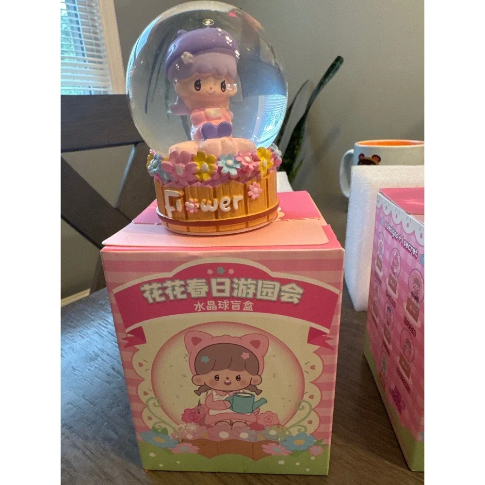 Flower Know Spring Blind Box Crystal Ball Snow Globe Kawaii Cute Decor